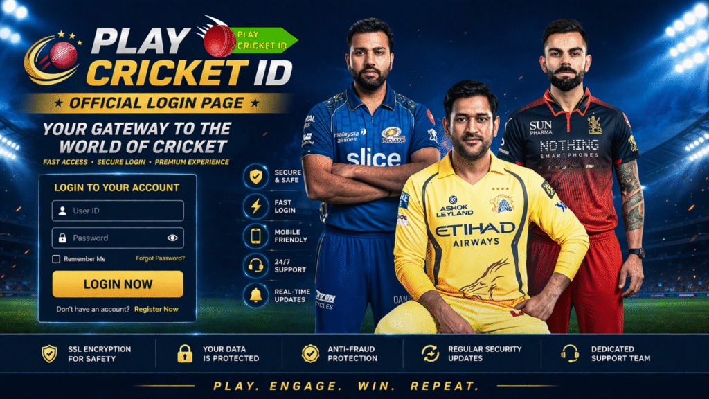playcricketid official login page