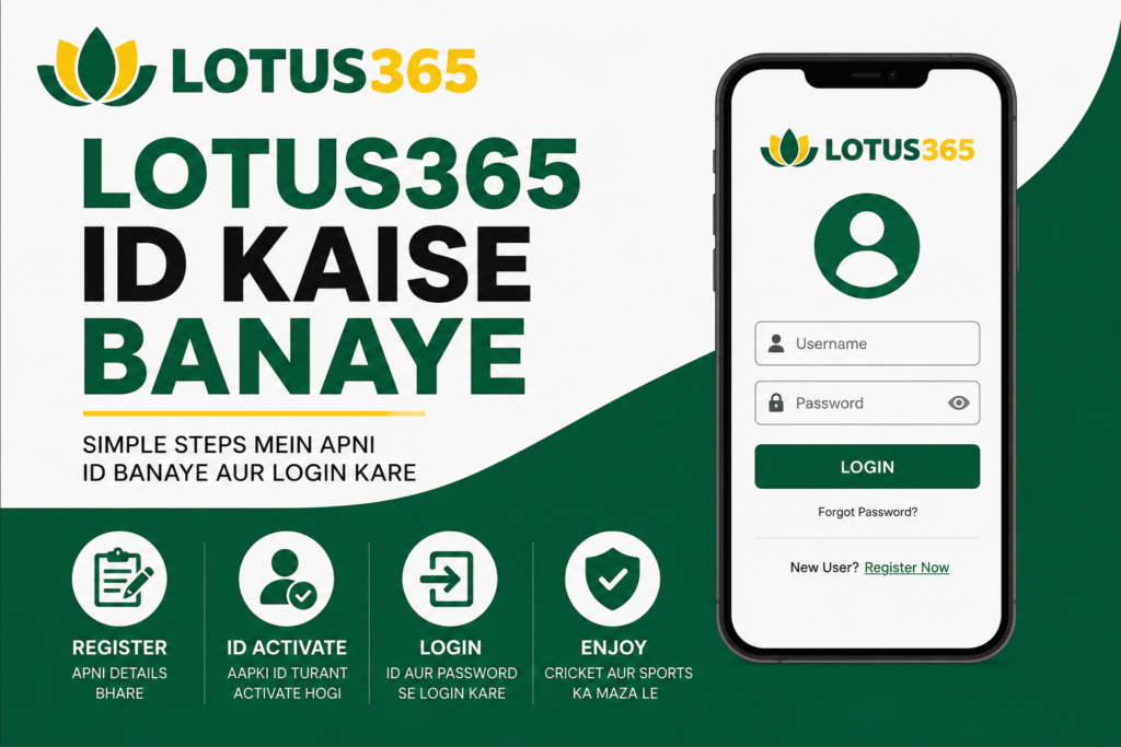 Lotus365 ID Kaise Banaye