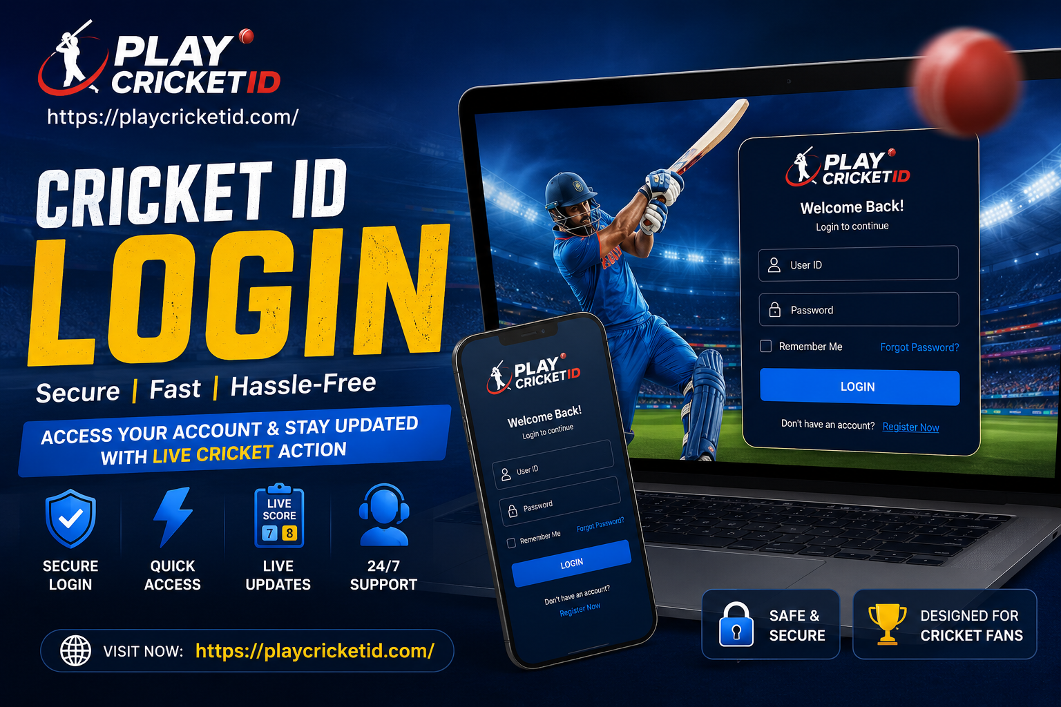cricket id login​
