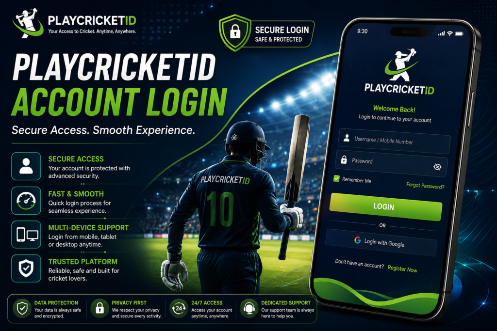 PlayCricketID Account Login